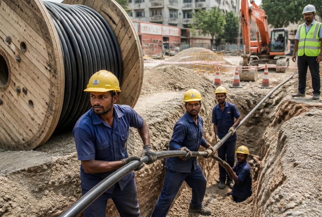 Cable laying